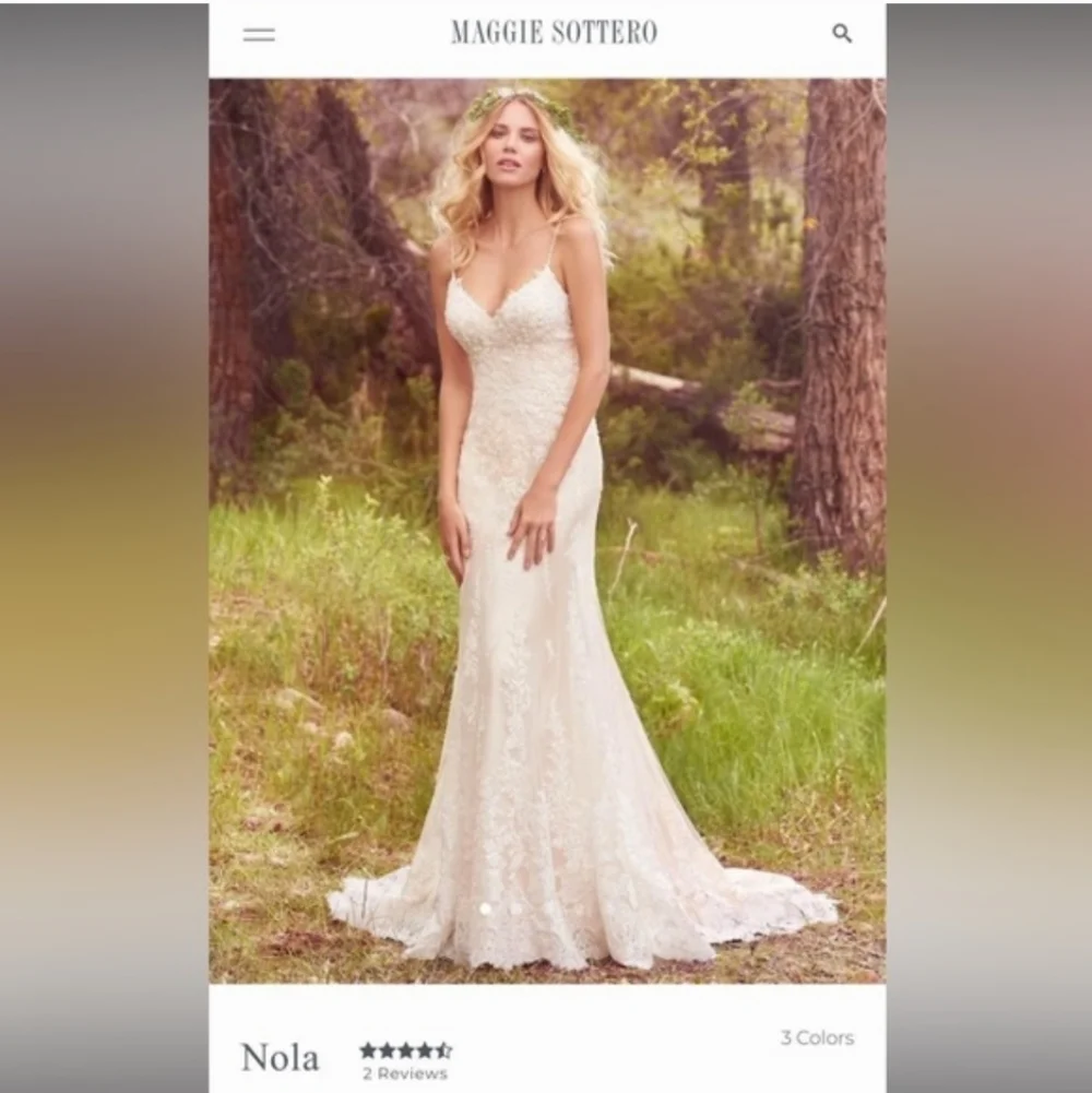 Maggie Sottero Nola Lace Wedding Dress - Picture 16 of 17